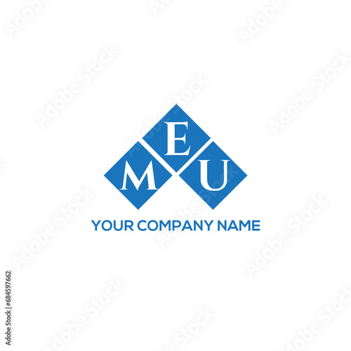 EMU letter logo design on white background. EMU creative initials letter logo concept. EMU letter design. 
