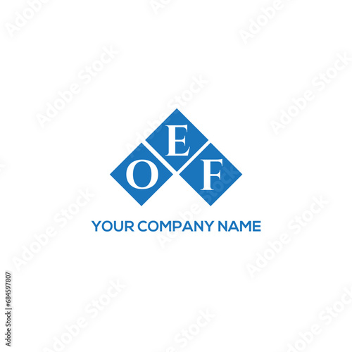 EOF letter logo design on white background. EOF creative initials letter logo concept. EOF letter design.
 photo