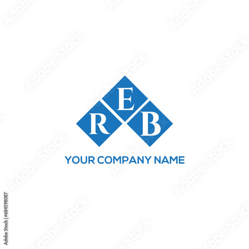 ERB letter logo design on white background. ERB creative initials letter logo concept. ERB letter design.
