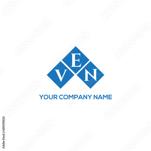 EVN letter logo design on white background. EVN creative initials letter logo concept. EVN letter design.
 photo