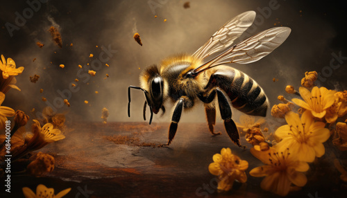 bee on the flower