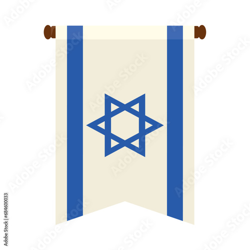 israel flag illustration design
