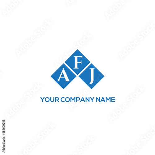 FAJ letter logo design on white background. FAJ creative initials letter logo concept. FAJ letter design.
 photo