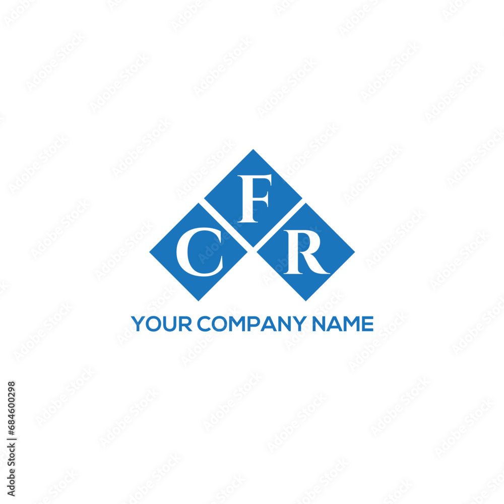 Fototapeta premium FCR letter logo design on white background. FCR creative initials letter logo concept. FCR letter design. 