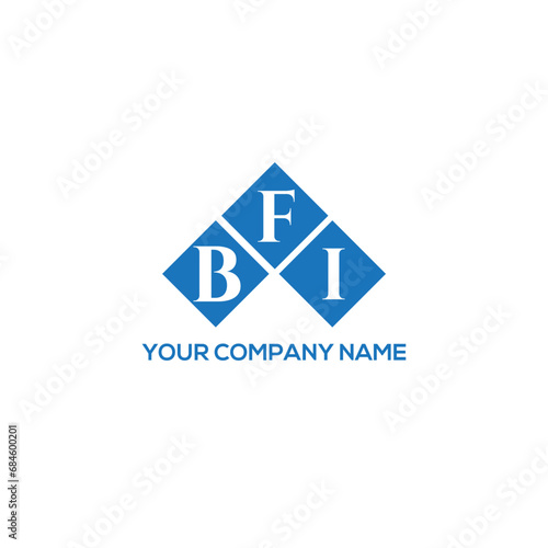 FBI letter logo design on white background. FBI creative initials letter logo concept. FBI letter design.
 photo
