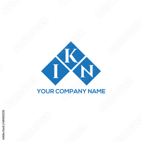KIN letter logo design on white background. KIN creative initials letter logo concept. KIN letter design.
