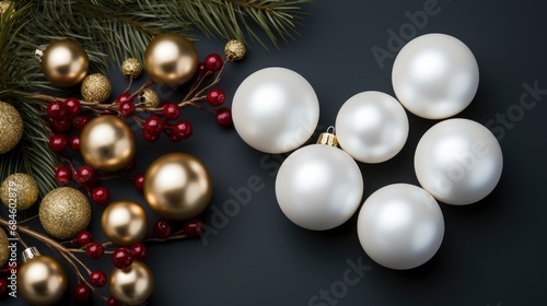 Top View Christmas Happy New Year , Background HD, Illustrations