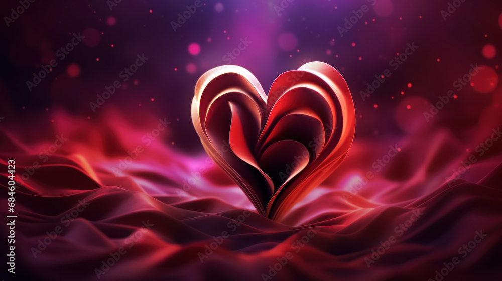 Dark red and purple Valentine's day background with rose, silk and beautiful bokeh Dark red and purple Valentine's day background with rose, silk and beautiful bokeh