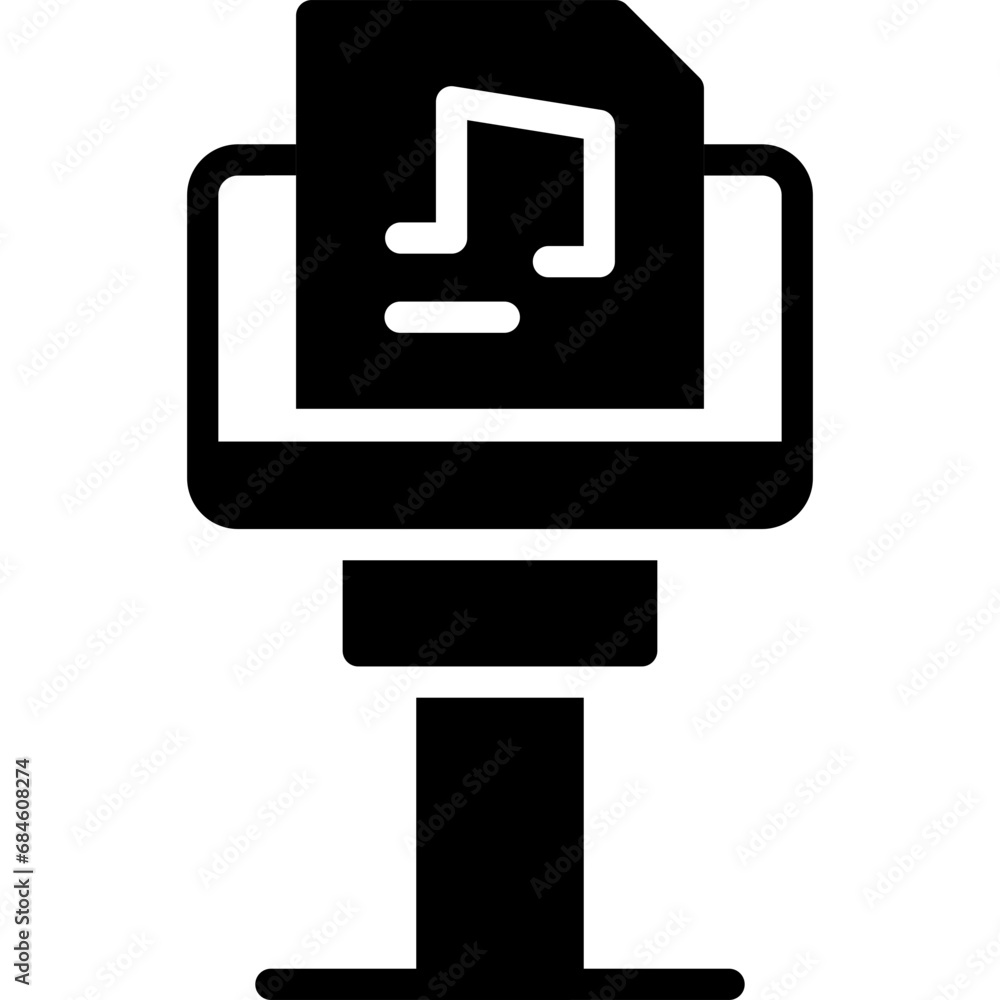 Music Stand Icon Music Stand Icon