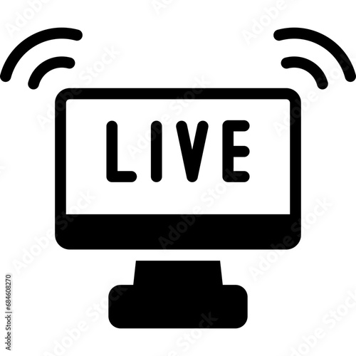 Live Streaming Icon