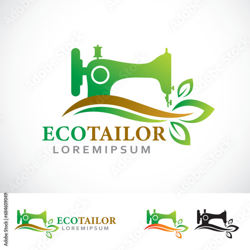 Eco Tailor Logo Design Template