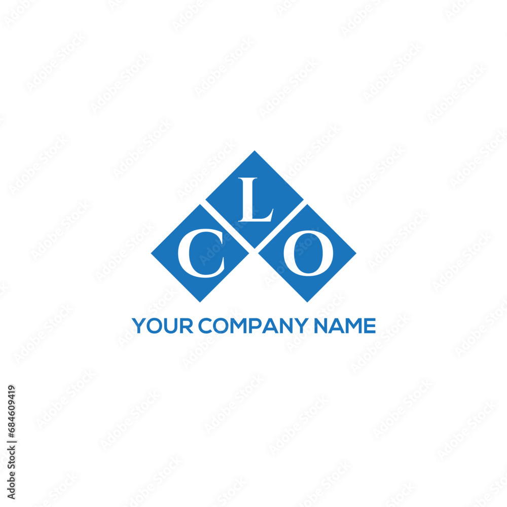 Fototapeta premium LCO letter logo design on white background. LCO creative initials letter logo concept. LCO letter design. 