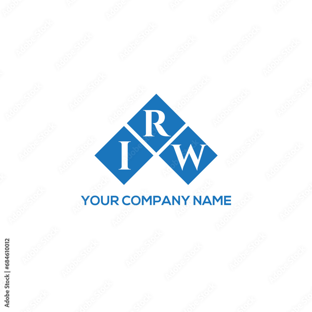 RIW letter logo design on white background. RIW creative initials letter logo concept. RIW letter design.

