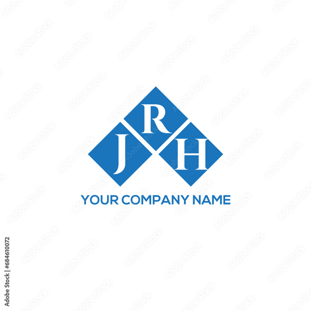 RJH letter logo design on white background. RJH creative initials letter logo concept. RJH letter design.
