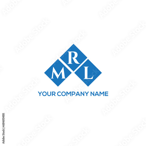 RML letter logo design on white background. RML creative initials letter logo concept. RML letter design.
 photo