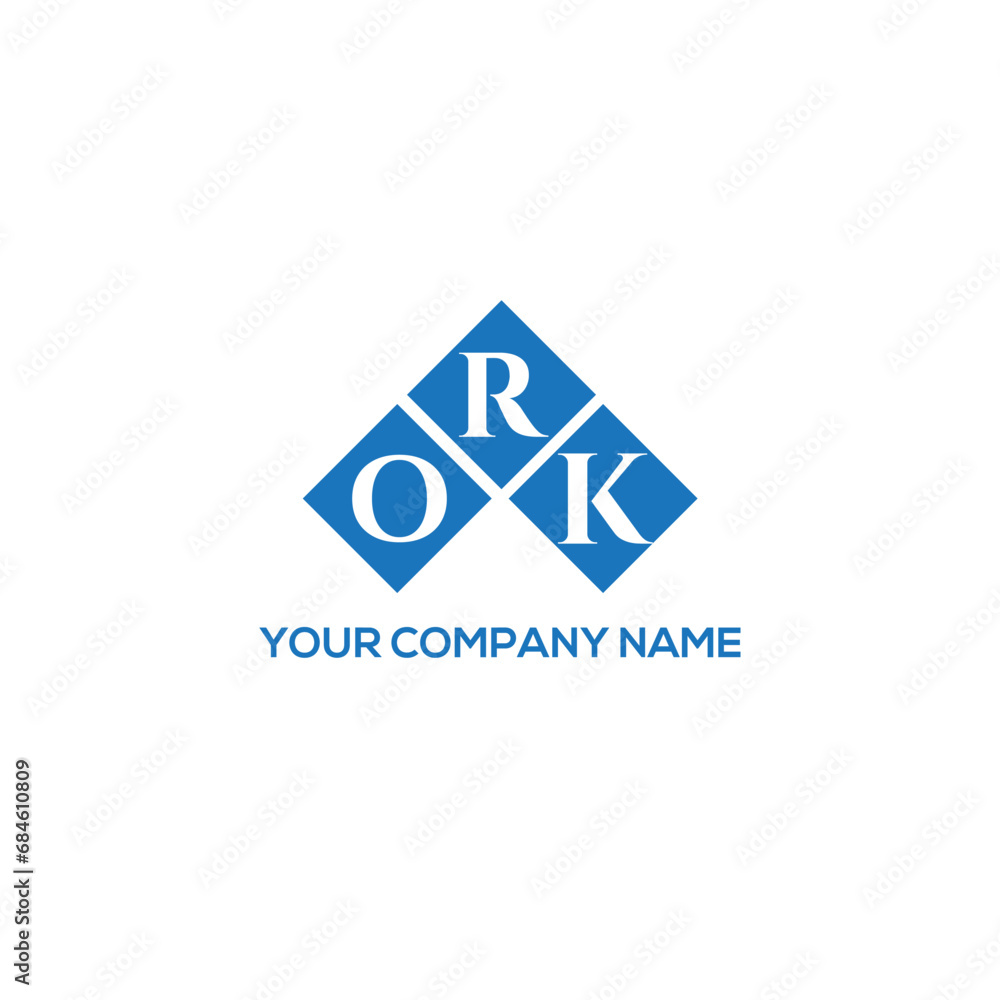 ROK letter logo design on white background. ROK creative initials letter logo concept. ROK letter design.
