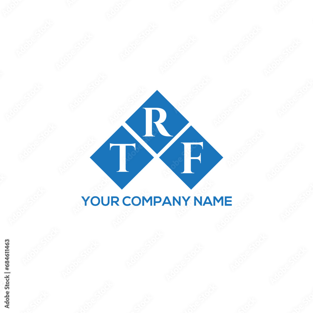 Fototapeta premium RTF letter logo design on white background. RTF creative initials letter logo concept. RTF letter design. 