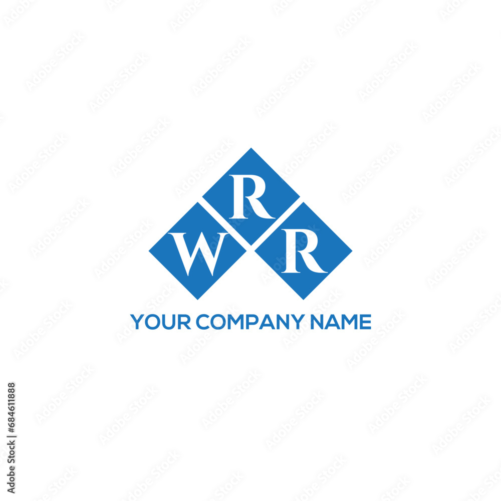 Fototapeta premium RWR letter logo design on white background. RWR creative initials letter logo concept. RWR letter design.