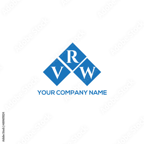 RVW letter logo design on white background. RVW creative initials letter logo concept. RVW letter design. 