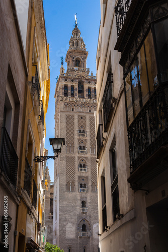 The Catedral de Sevilla (Cathedral of Saint Mary of the See) and La Giralda. Giralda is the name given to the bell tower of the Cathedral. © An Instant of Time