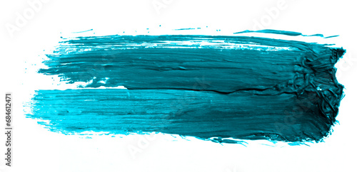 Blue oil colour brush stroke
 photo