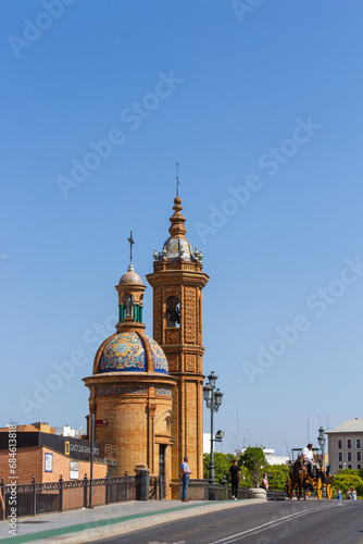 Seville, Spain, September 12, 2021: The Capilla de la Virgen del Carmen, aka