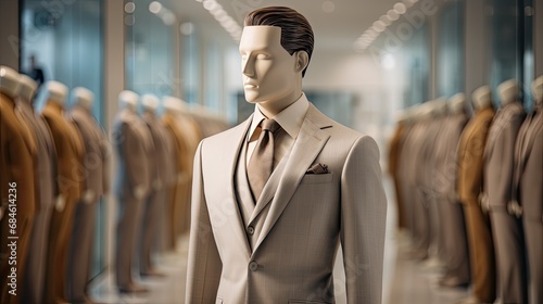 A Classic Suit in a Clothing Store photo