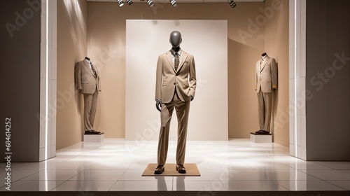 A Classic Suit in a Clothing Store photo