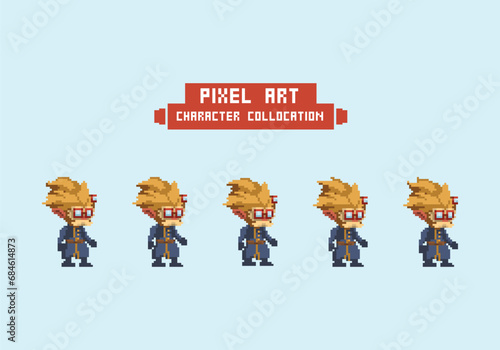 pixel art style illustration vector 8 bit 8-bit character set retro design game aseprite vintage heim league of legends photo