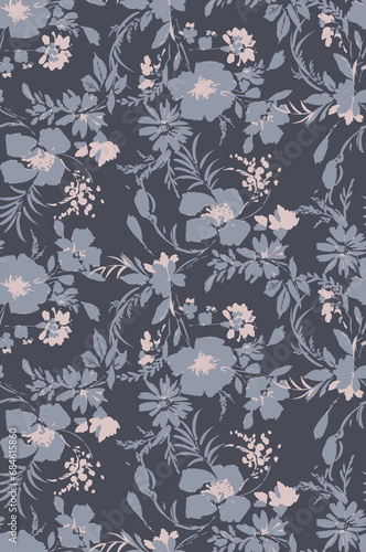 hand drawn textile print design