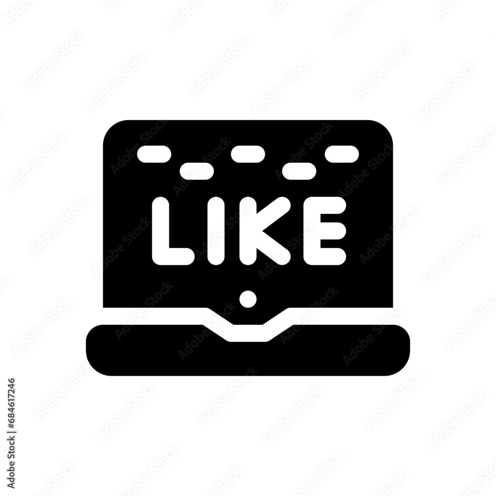 like glyph icon like glyph icon