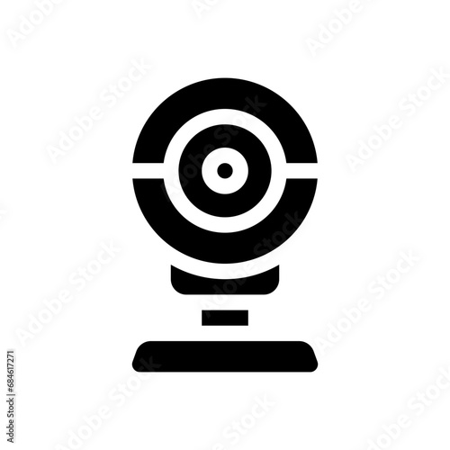 webcam glyph icon