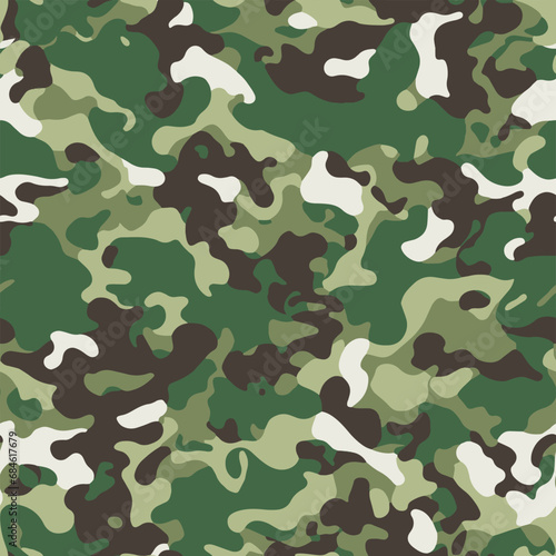 Camoflage seamless pattern design 