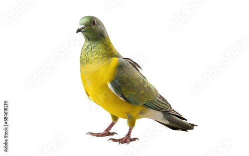 Yellow Footed Green Pigeon Arboreal Isolated on a Transparent Background PNG