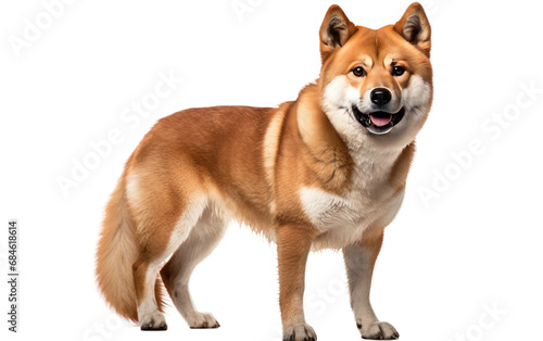 Akita Dog Family Oriented Guardian Isolated on a Transparent Background PNG