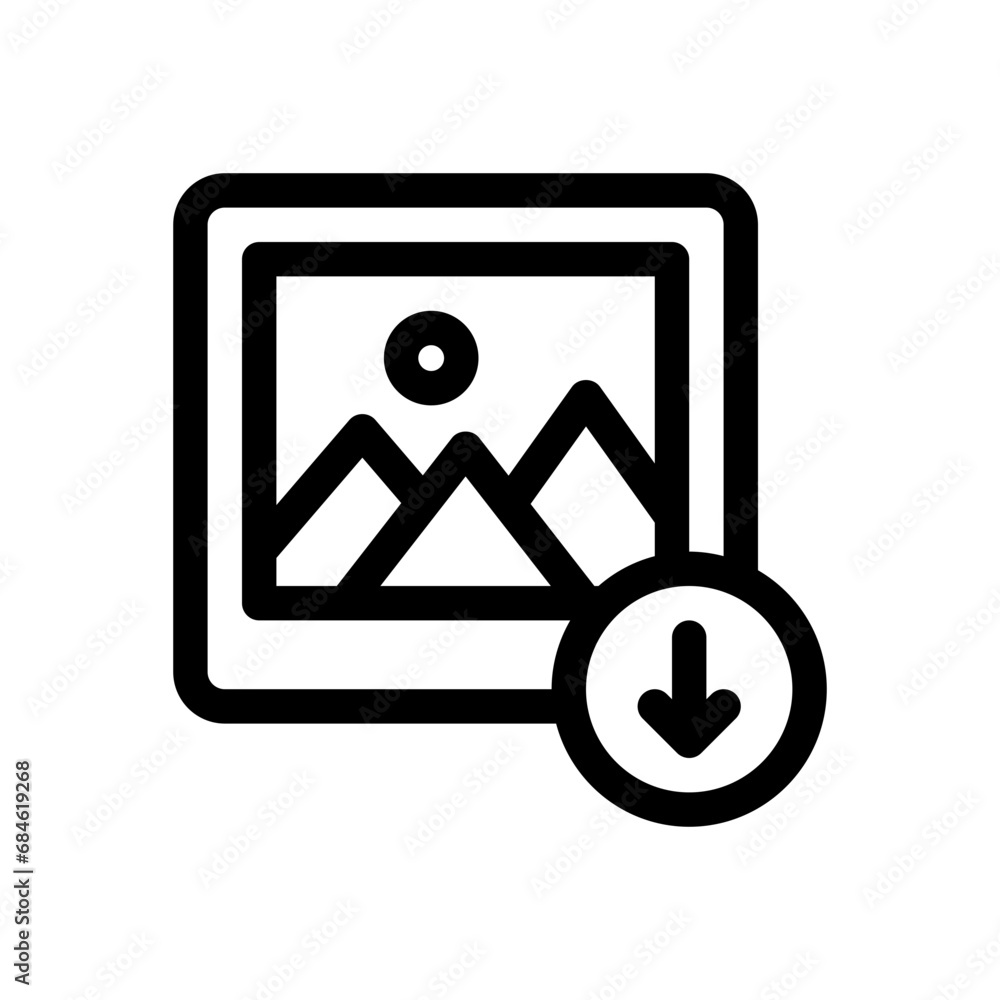 download line icon download line icon