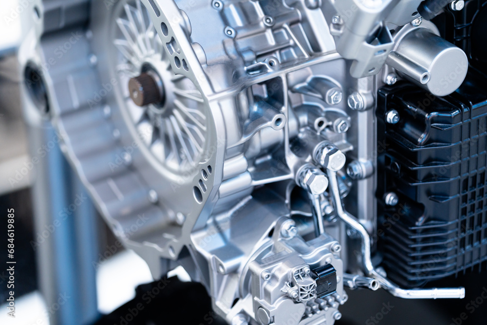 Motor in electric car Motor in electric car