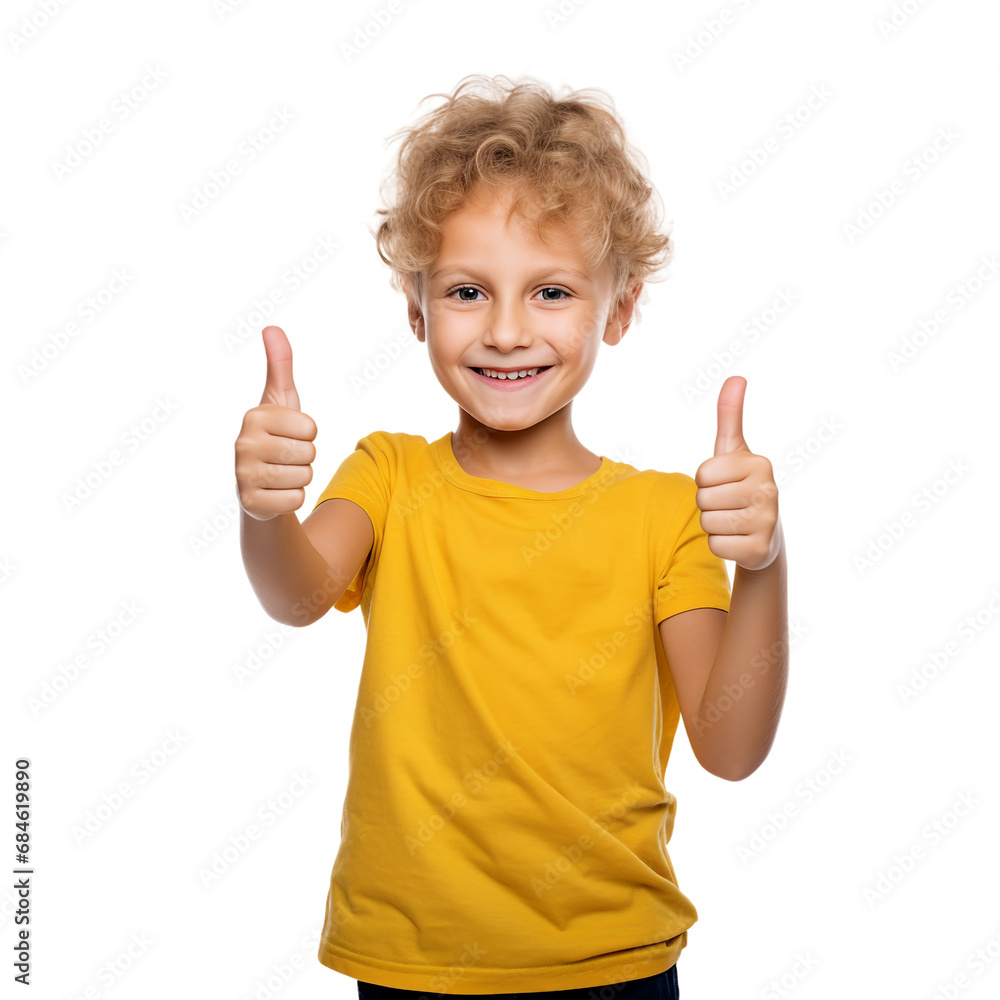 child boy thumbs up on transparent background child boy thumbs up on transparent background