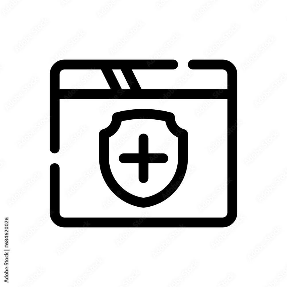 Obraz premium healthcare line icon