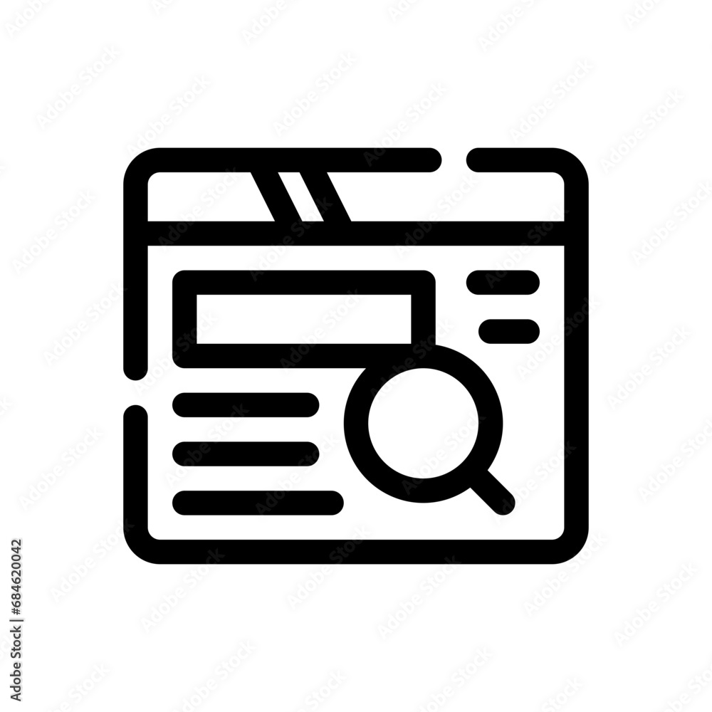 research line icon research line icon