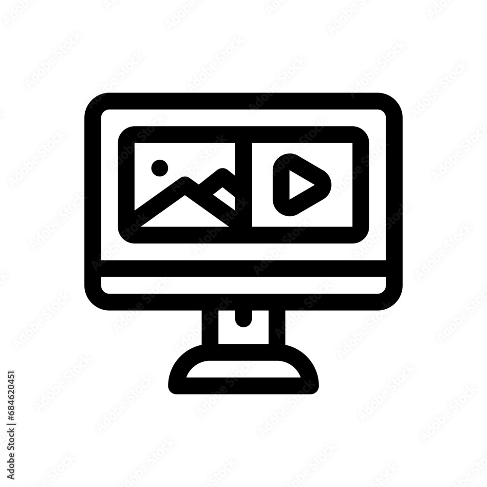 digital marketing line icon digital marketing line icon