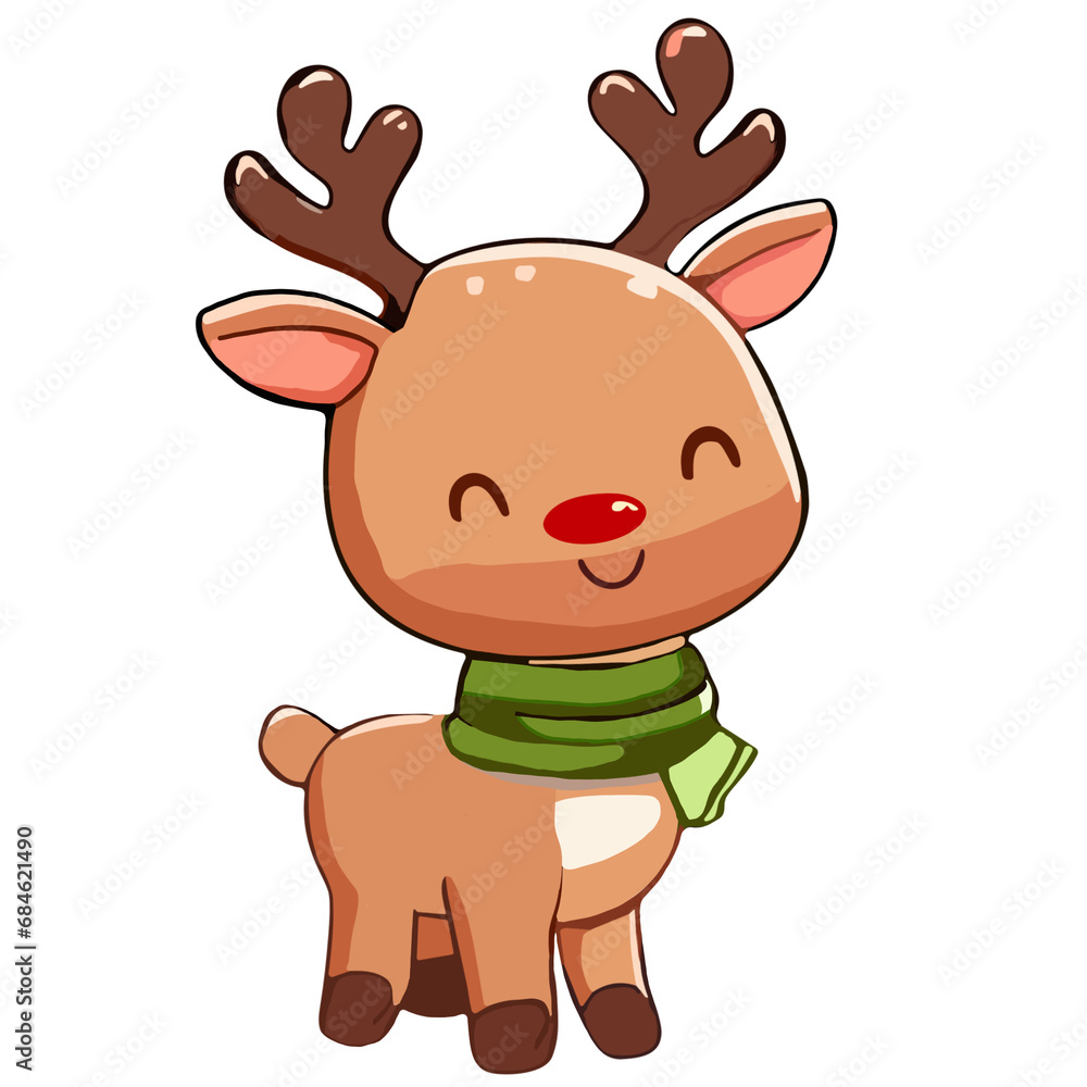 reindeer with nose reindeer with nose