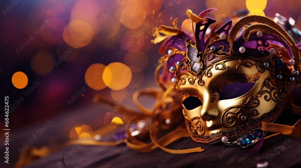 Mardi Gras Mask In Bokeh Effect Mardi Gras Mask In Bokeh Effect