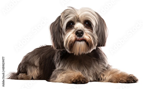 Lhasa Apso Alertness Dog Isolated on a Transparent Background PNG © Haider