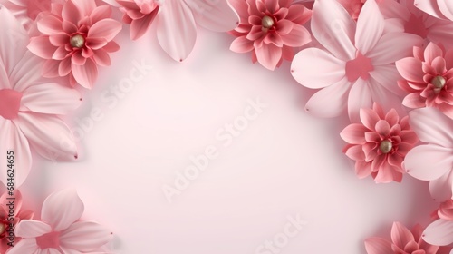 Generative AI image of banner background template women s day. blank space