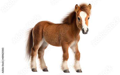 Minatare Tiny Horse Isolated on a Transparent Background PNG