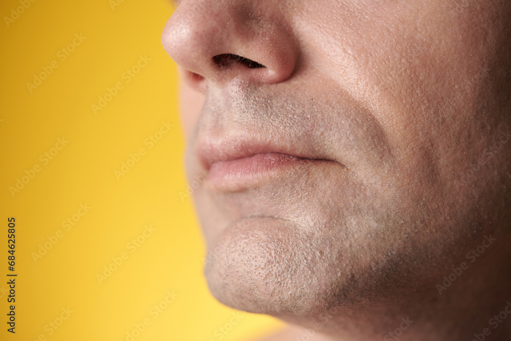 Obraz premium Shaved Mature Man