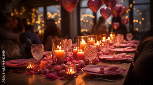 Valentine Day celebrations with friends such as group dinners, 