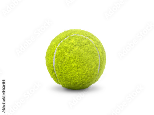 Single tennis ball isolated on white background © Retouch man