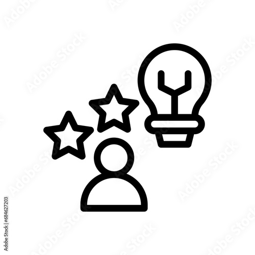 enthusiasm line icon